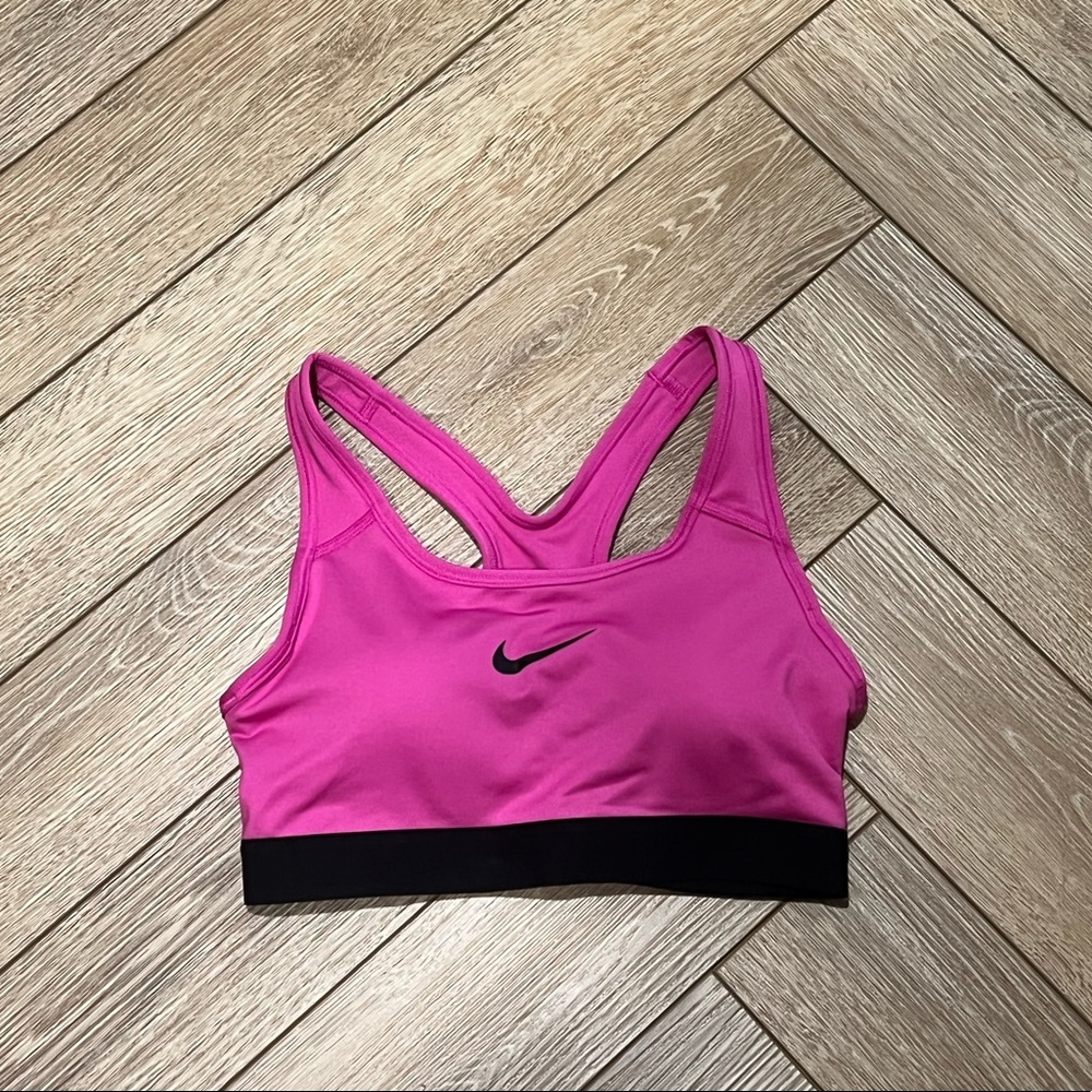 Nike Hot Pink/Black Sports Bra XS
